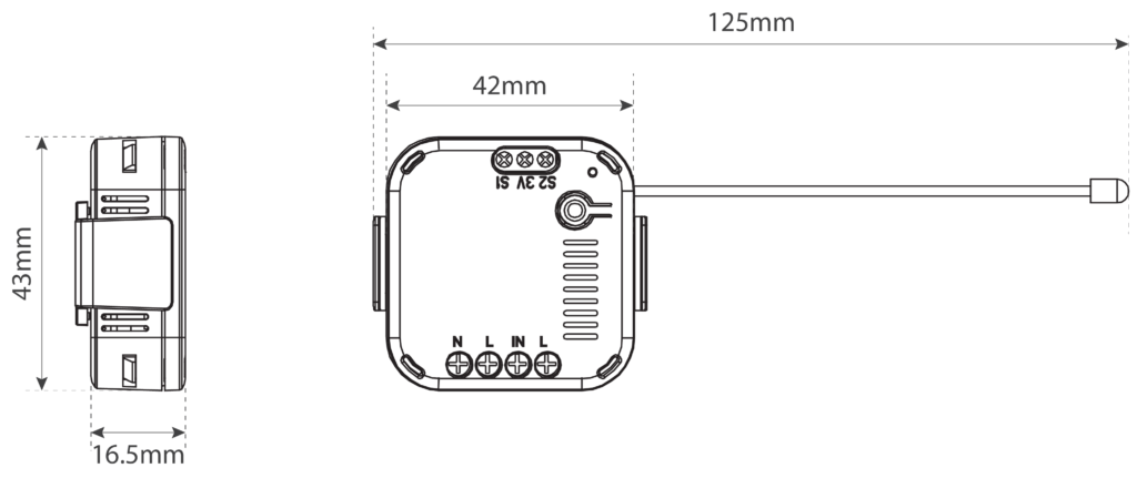 In-Wall On/Off Module - Ja Square